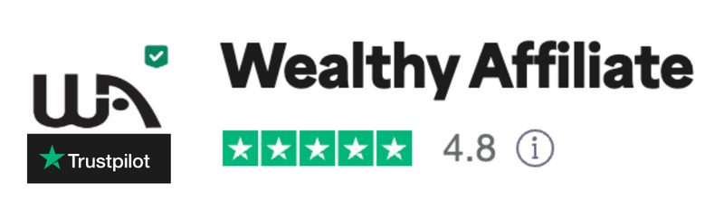 Wealthy Affiliate - TrustPilot score
